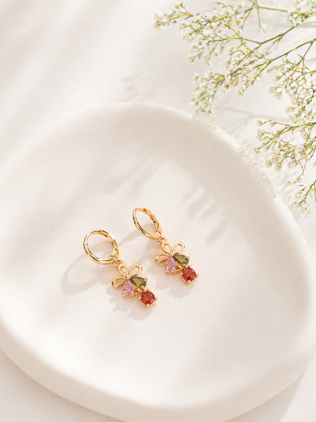 Bloom Charm Multicolor Drop Earrings